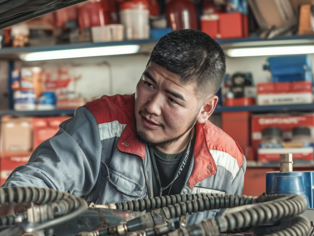 Mechanic at Mongolian Campers Car Rental